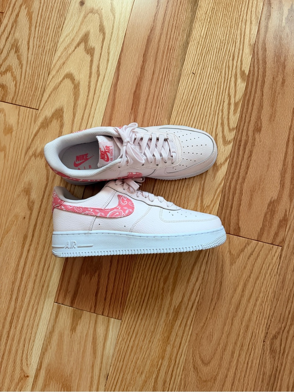 Nike Women's Air Force 1 Low Pink Paisley Sneakers